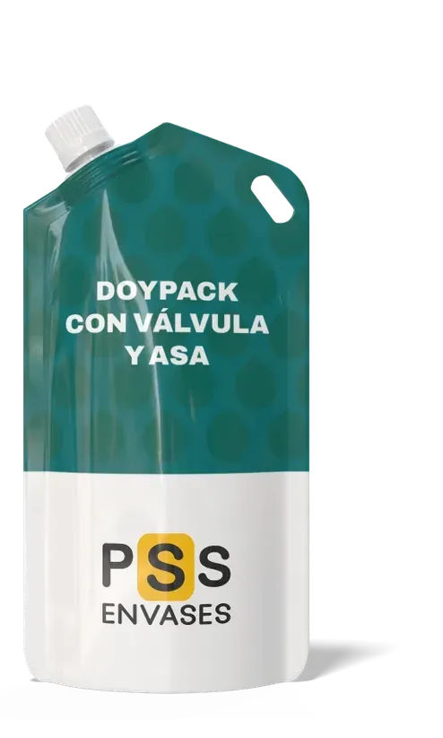 Doypack con válvula y asa